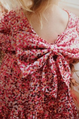 Konges Sløjd Lila Sequins Bow Jurk | Sparkling Sangria