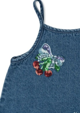 Konges Sløjd Magot Sequin Strap Jurk | Amarena Sequin