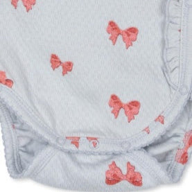 Konges Sløjd Sui Newborn Frill Body | Rosia Blue Bow
