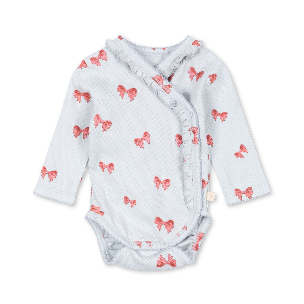 Konges Sløjd Sui Newborn Frill Body | Rosia Blue Bow