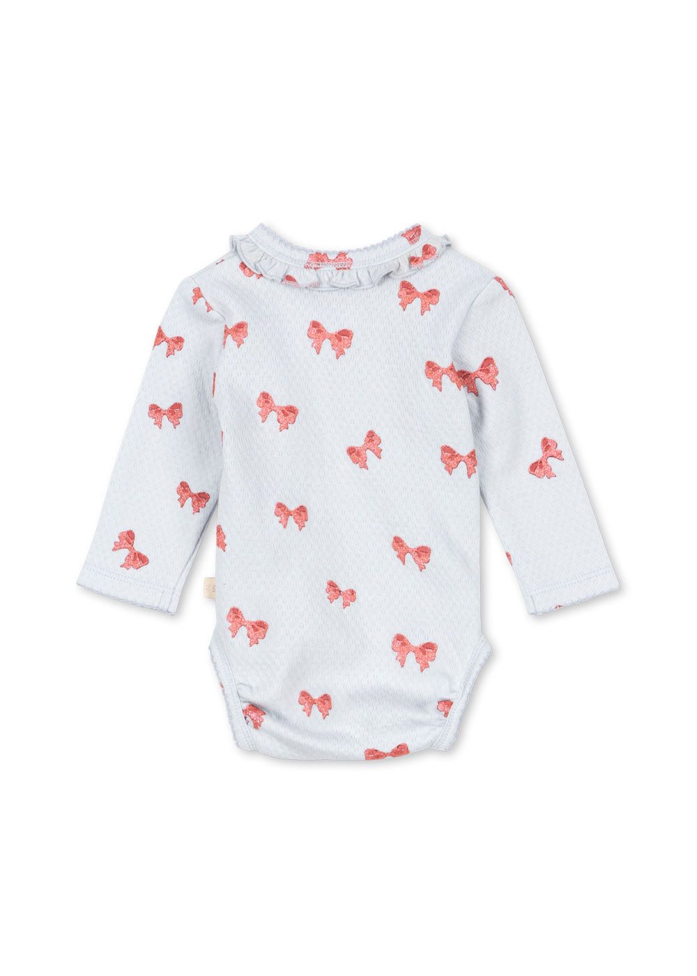 Konges Sløjd Sui Newborn Frill Body | Rosia Blue Bow