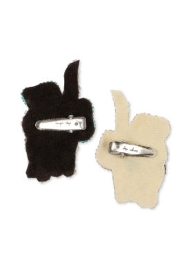 Konges Sløjd Bow Kitty Beaded Haarspeldje 2ST | Bow Kitty