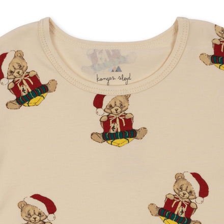 Konges Sløjd Basic Set Blouse/Pants Set GOTS | Christmas Teddy*