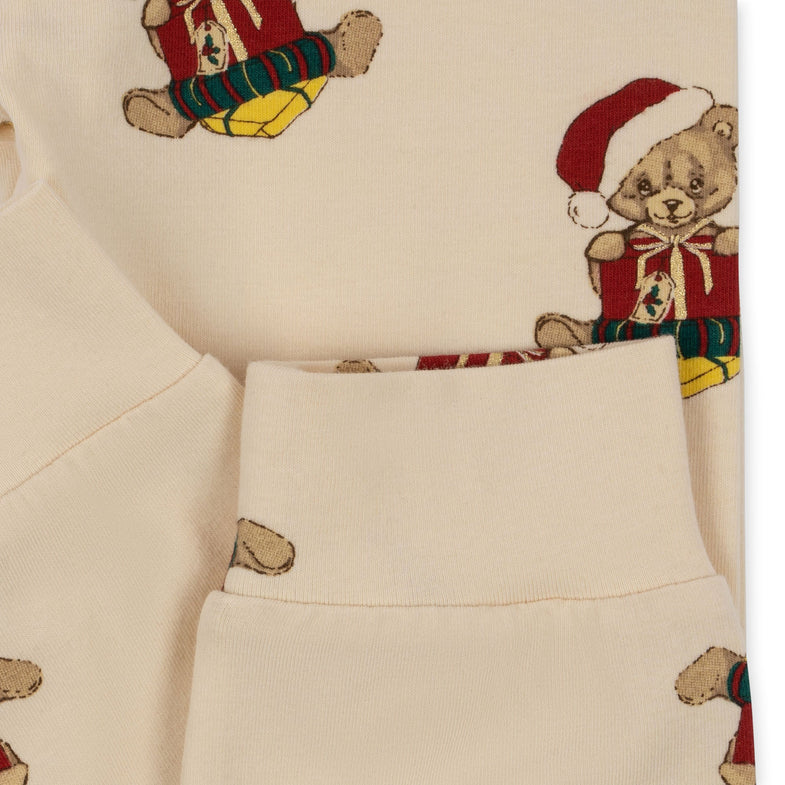 Konges Sløjd Basic Set Blouse/Pants Set GOTS | Christmas Teddy*