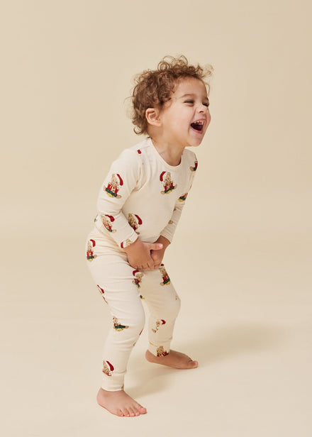 Konges Sløjd Basic Set Body/Pants Set GOTS | Christmas Teddy*