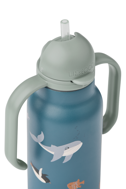 Liewood Kimmie Drinkfles 250ml | Arctic Sea / Ocean View