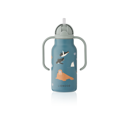 Liewood Kimmie Drinkfles 250ml | Arctic Sea / Ocean View