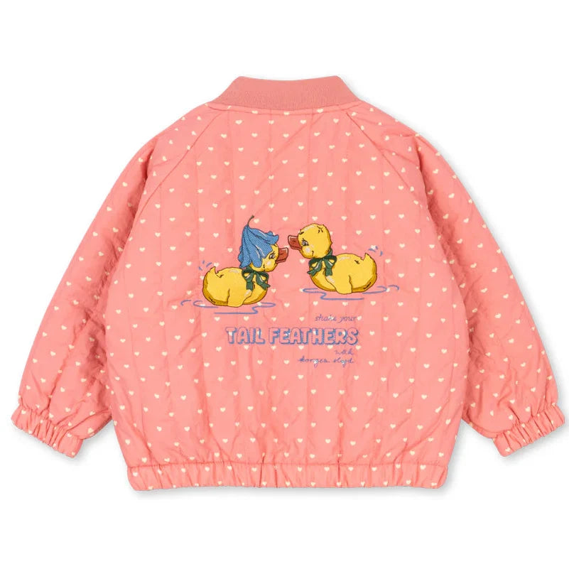 Konges Sløjd Juno Duckling Printed Bomber Jas | Coeur Feathers