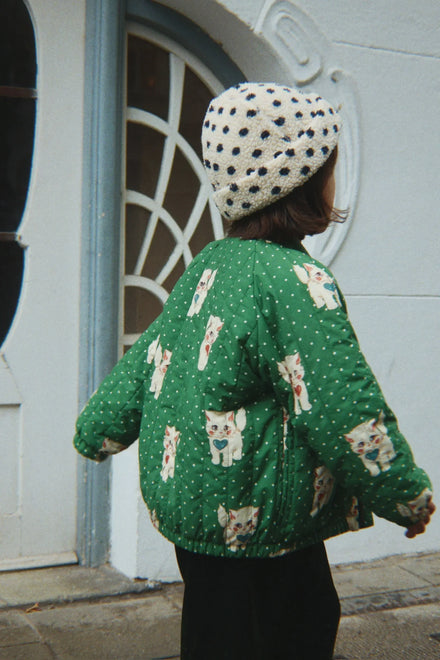 Konges Sløjd Juno Printed Bomber Jas | Dot Miao Verde
