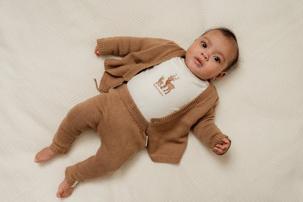 * Little Dutch Bodysuit My First Christmas Lange Mouwen | Wit