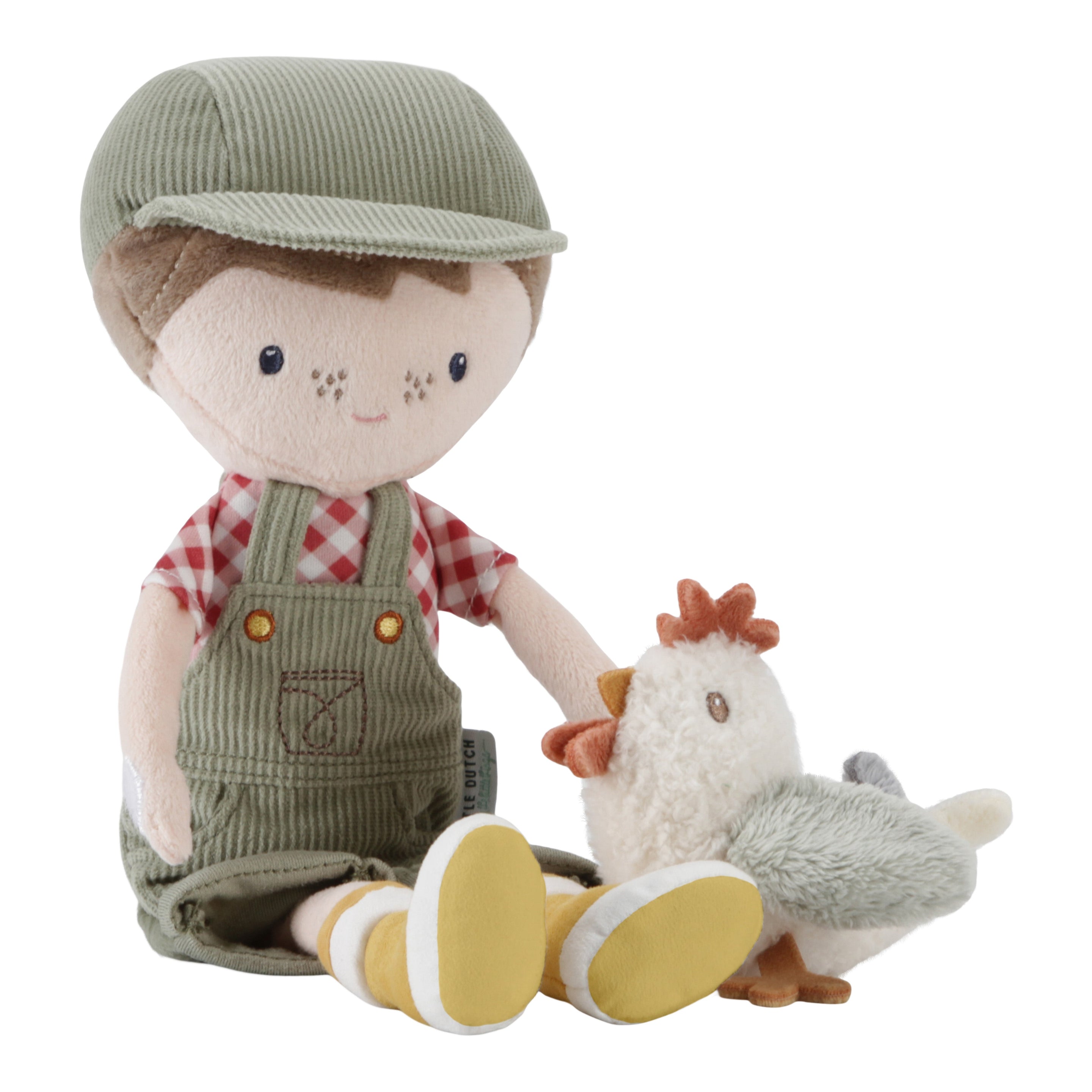 Little Dutch Knuffelpop 35cm | Boer Jim Met Kip