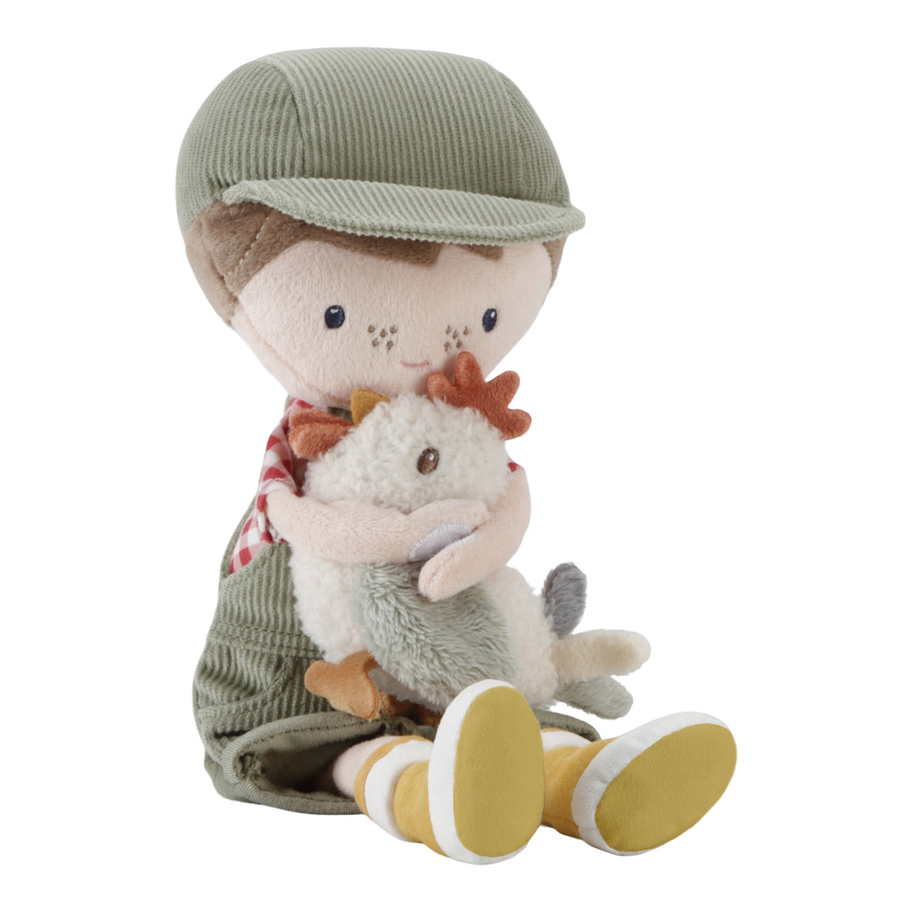 Little Dutch Knuffelpop 35cm | Boer Jim Met Kip