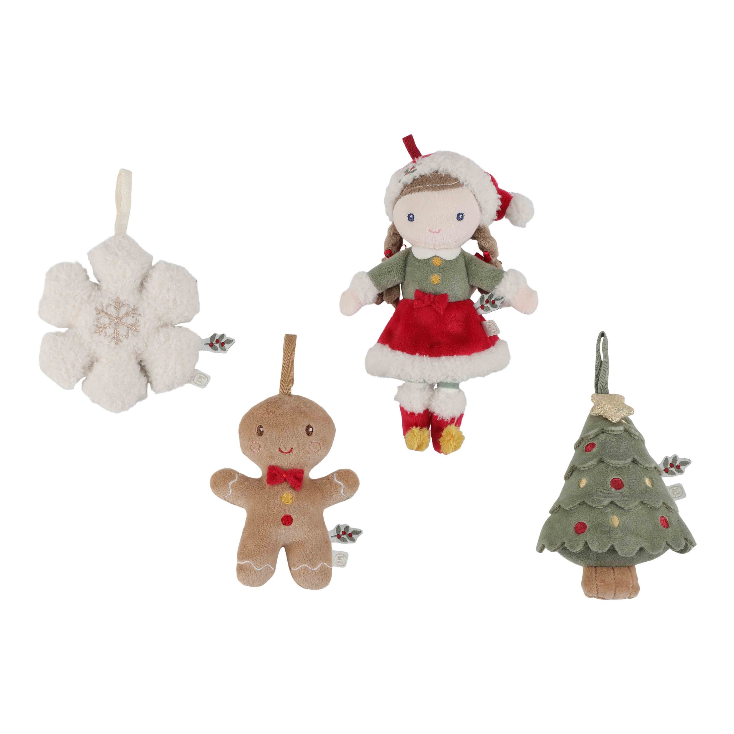 Little Dutch Kersthangers Rosa 4 stuks