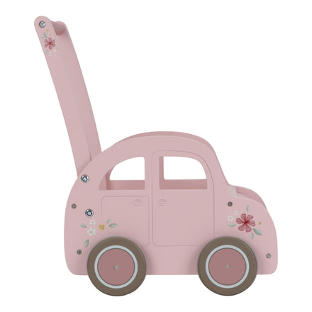 Little Dutch Houten Vintage Duwkar Loopwagen | Pink