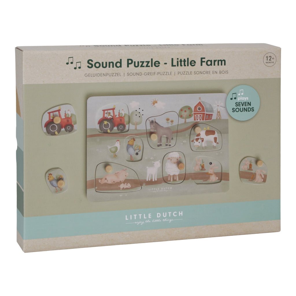 Little Dutch Sound Puzzle Geluiden Puzzel | Little Farm