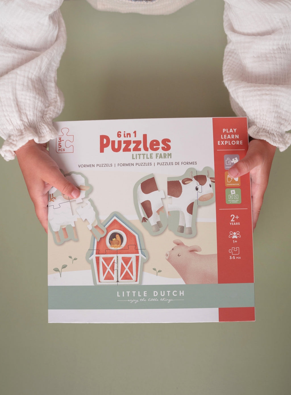 Little Dutch 6 In 1 Puzzel | Little Farm