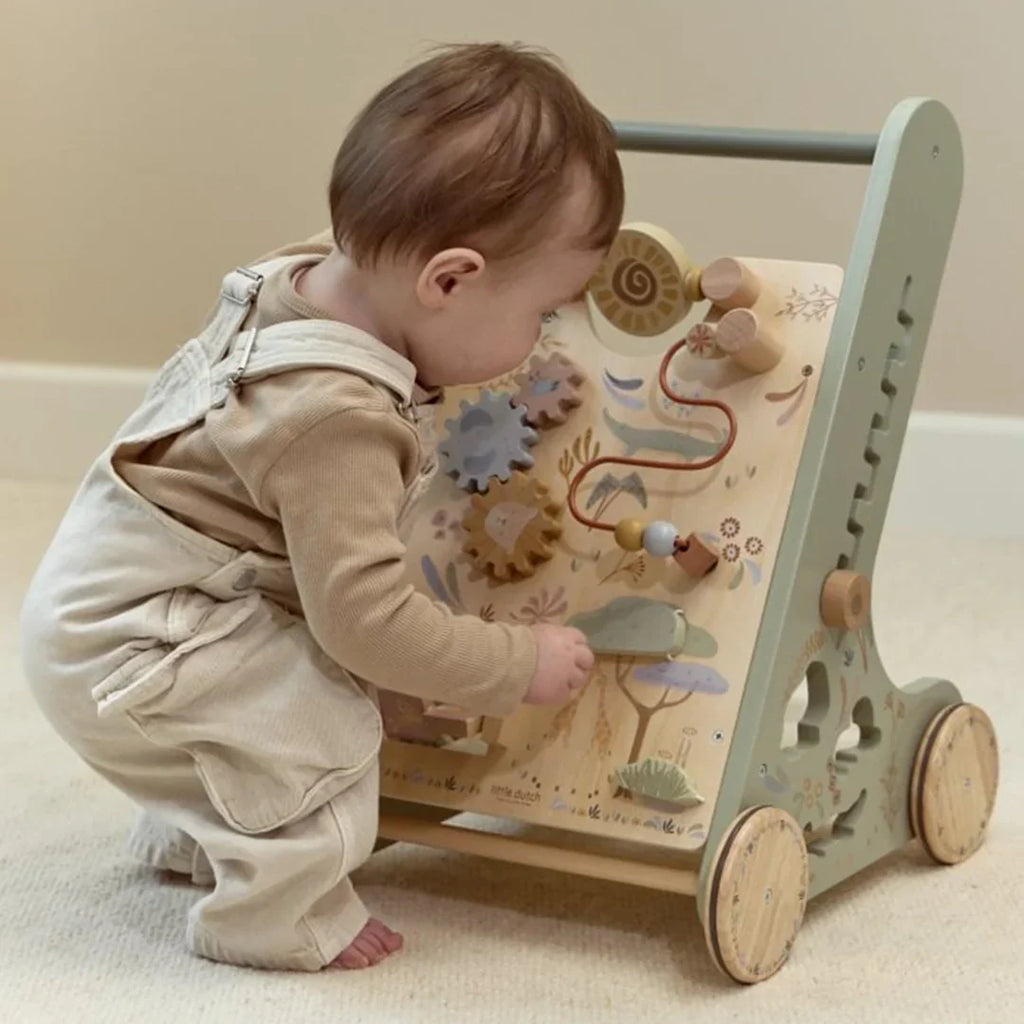 Little Dutch Houten Activiteiten Loopwagen FSC Safari Friends