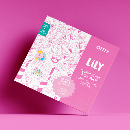 Omy Gigantische Kleurposter | Lily