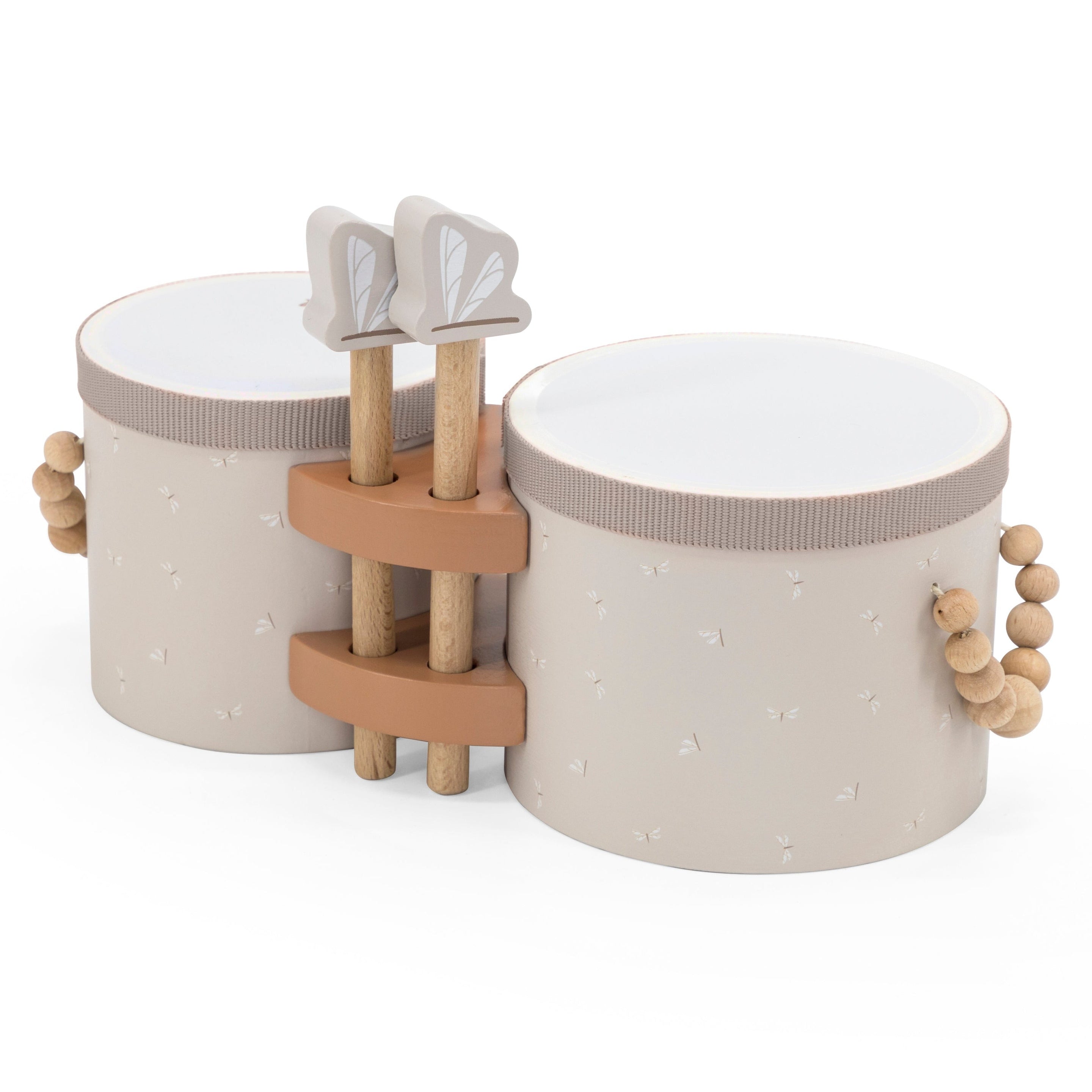 Label Label Houten Bongo Trommel | Nougat