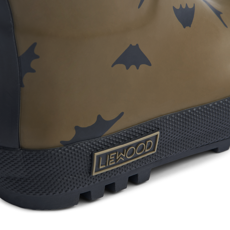 Liewood Mason Thermo Rain Boot | Bats - Khaki*