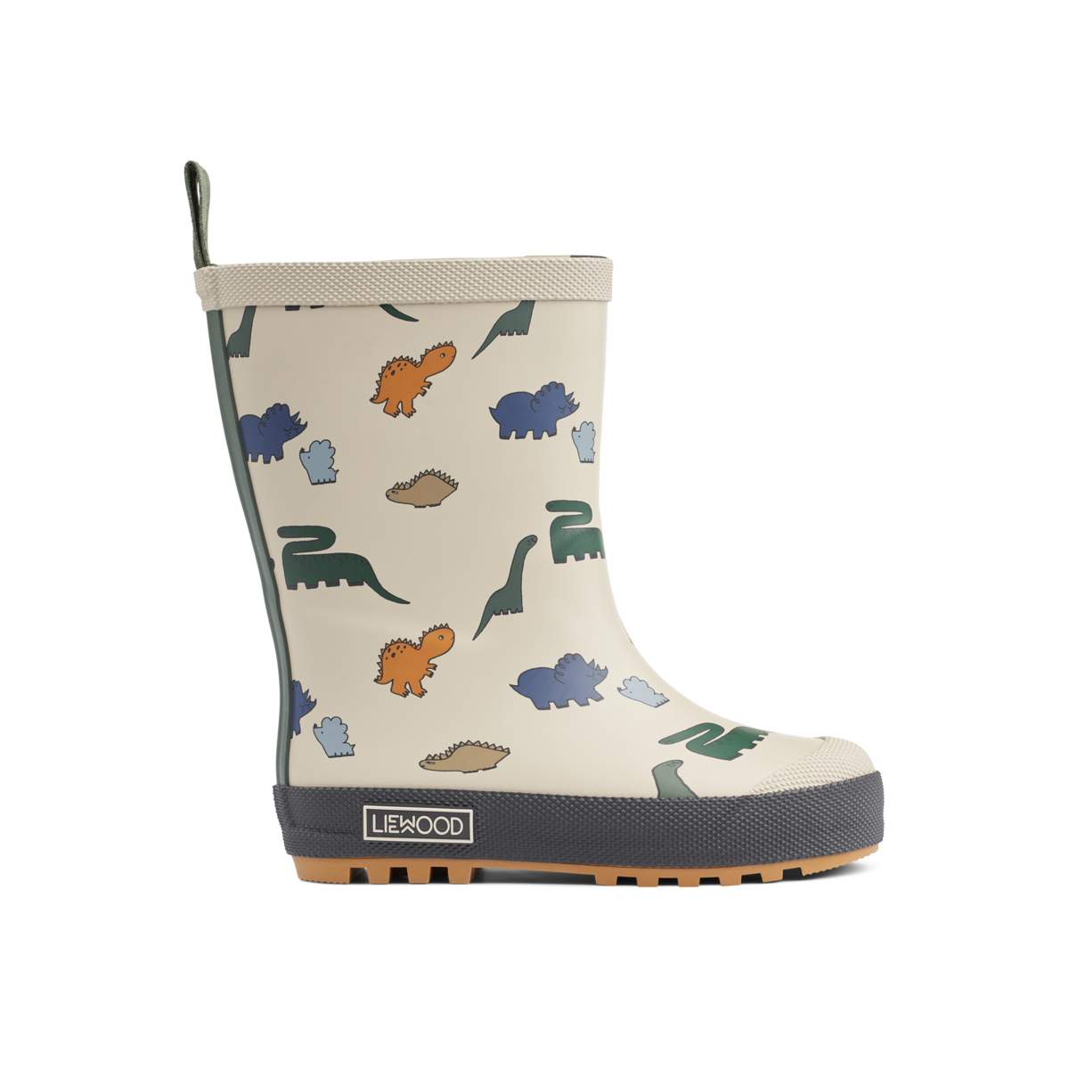 Liewood Mason Thermo Regenlaarzen | Dinosaurs / Mist