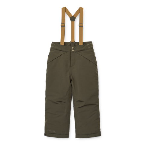 Liewood Fenja Snow Pants | Army Brown - Golden Caramel