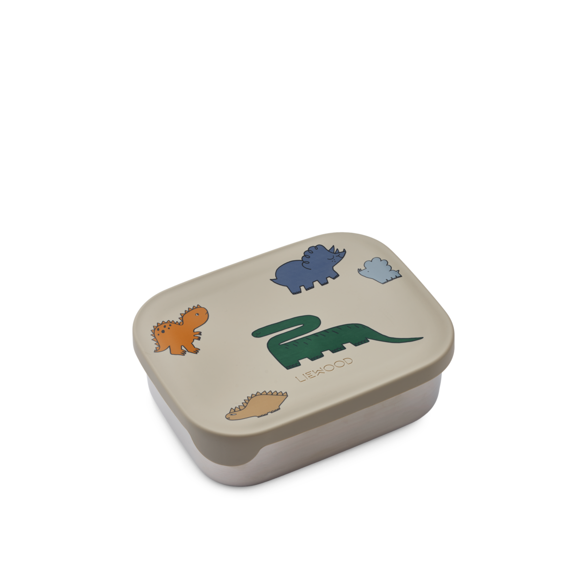 Liewood Arthur printed lunchbox | Dinosaurs / Mist