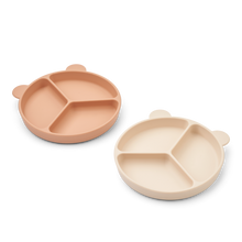 ZZZ Liewood Stacy Divider Suction Plate 2-Pack | Tuscany rose / Apple blossom