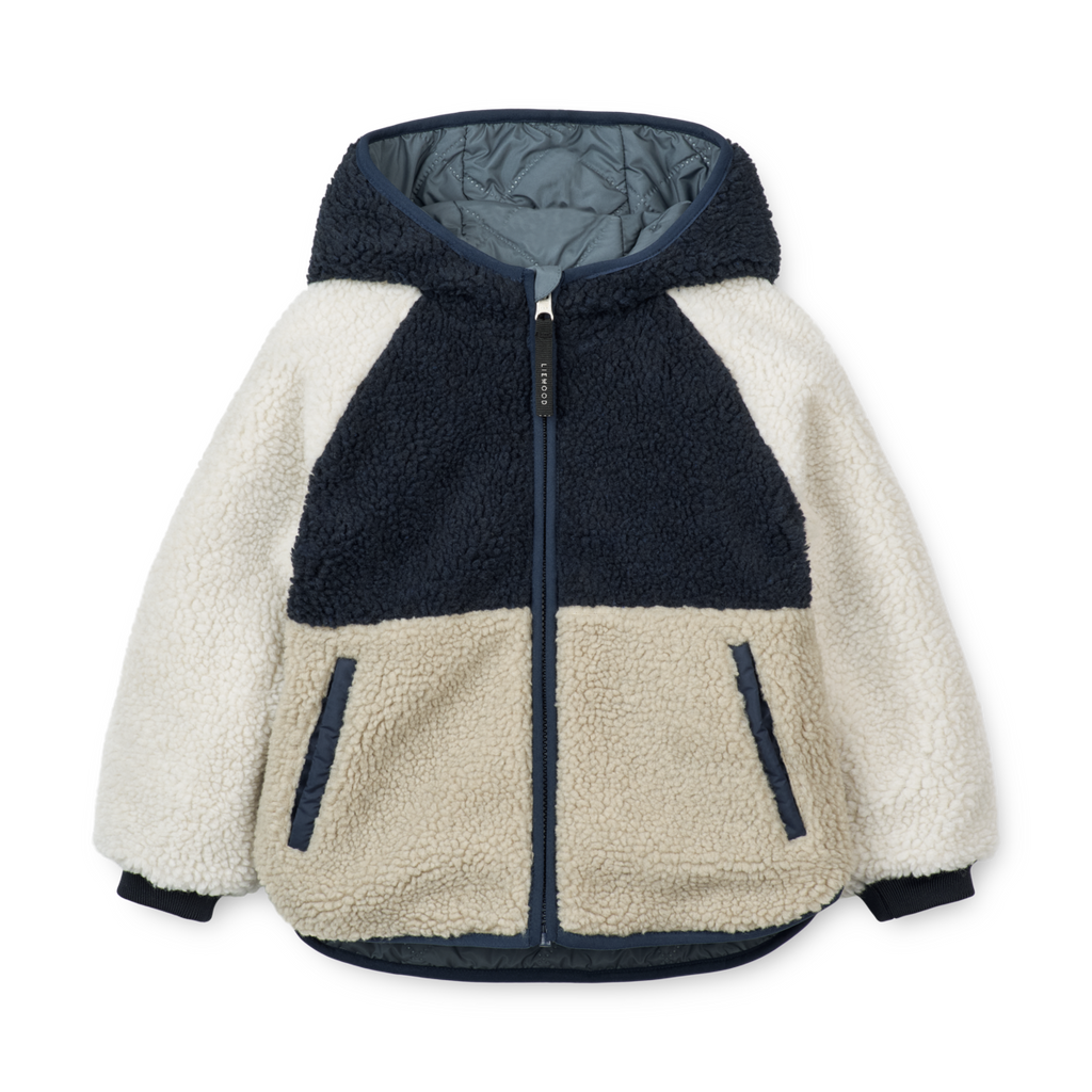 Liewood Jackson Reversible Jas | Whale Blue Multi Mix