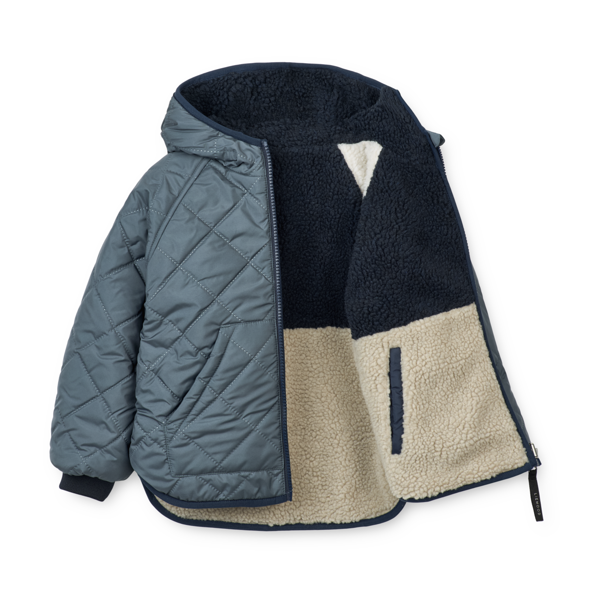 Liewood Jackson Reversible Jas | Whale Blue Multi Mix