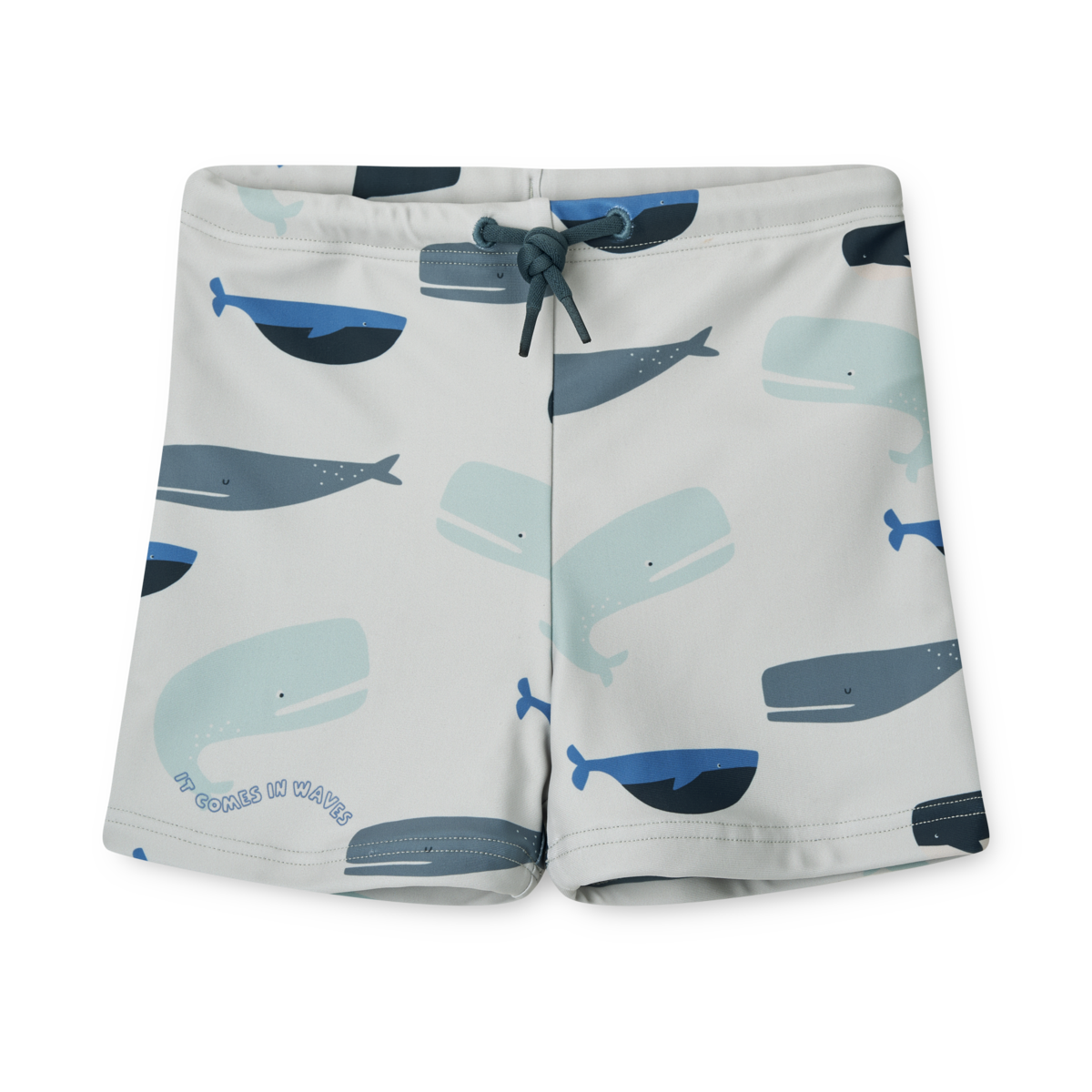 ZZZ Liewood Otto Zwembroek Met Print | Whales / Cloud Blue*