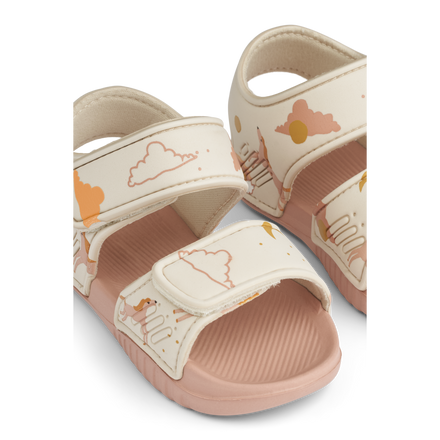 Liewood Blumer Sandalen | Dream / Ecru