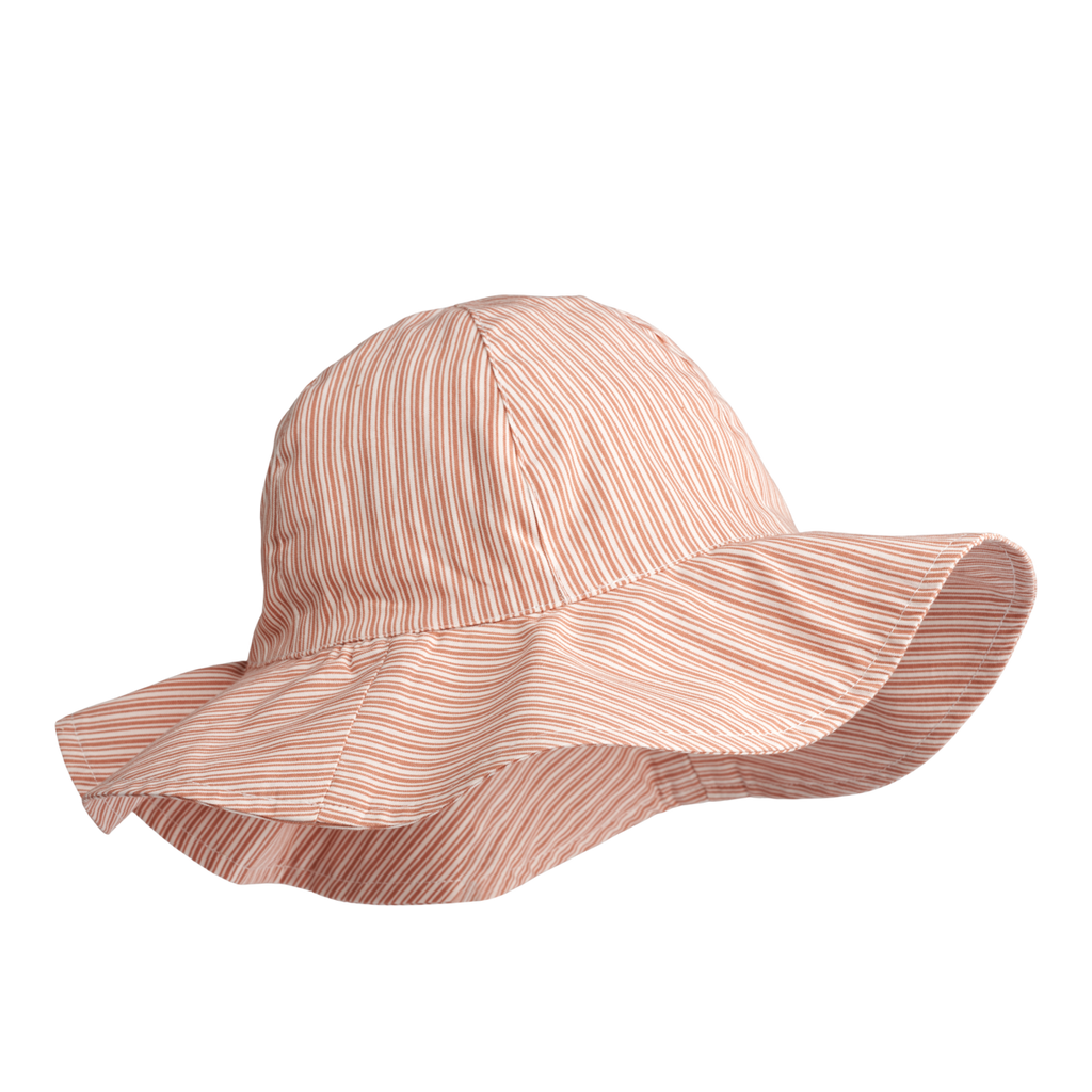 Liewood Amelia Seersucker Zonnehoedje | Y/D Stripe Tuscany Rose / Creme De La Creme