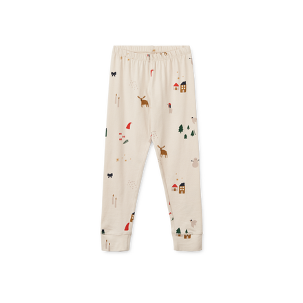 Liewood Wilhelm Printed Pyjama Set | Christmas Holiday / Sandy