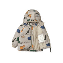 Liewood Polle Down Puffer Jacket | Dinosaurs / Mist