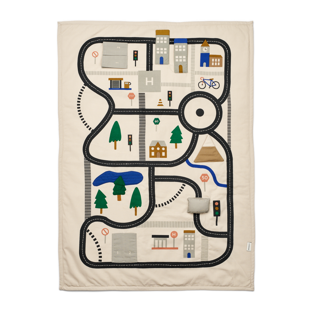 ZZZ Liewood Adonna Activity Blanket | Road Map / Sandy