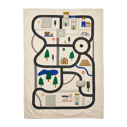 ZZZ Liewood Adonna Activity Blanket | Road Map / Sandy