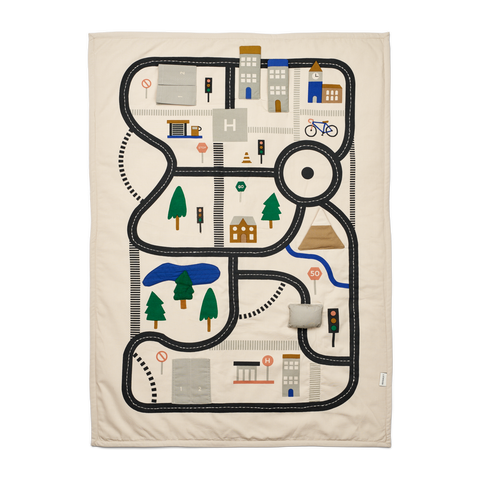 Liewood Adonna Activity Blanket | Road Map / Sandy
