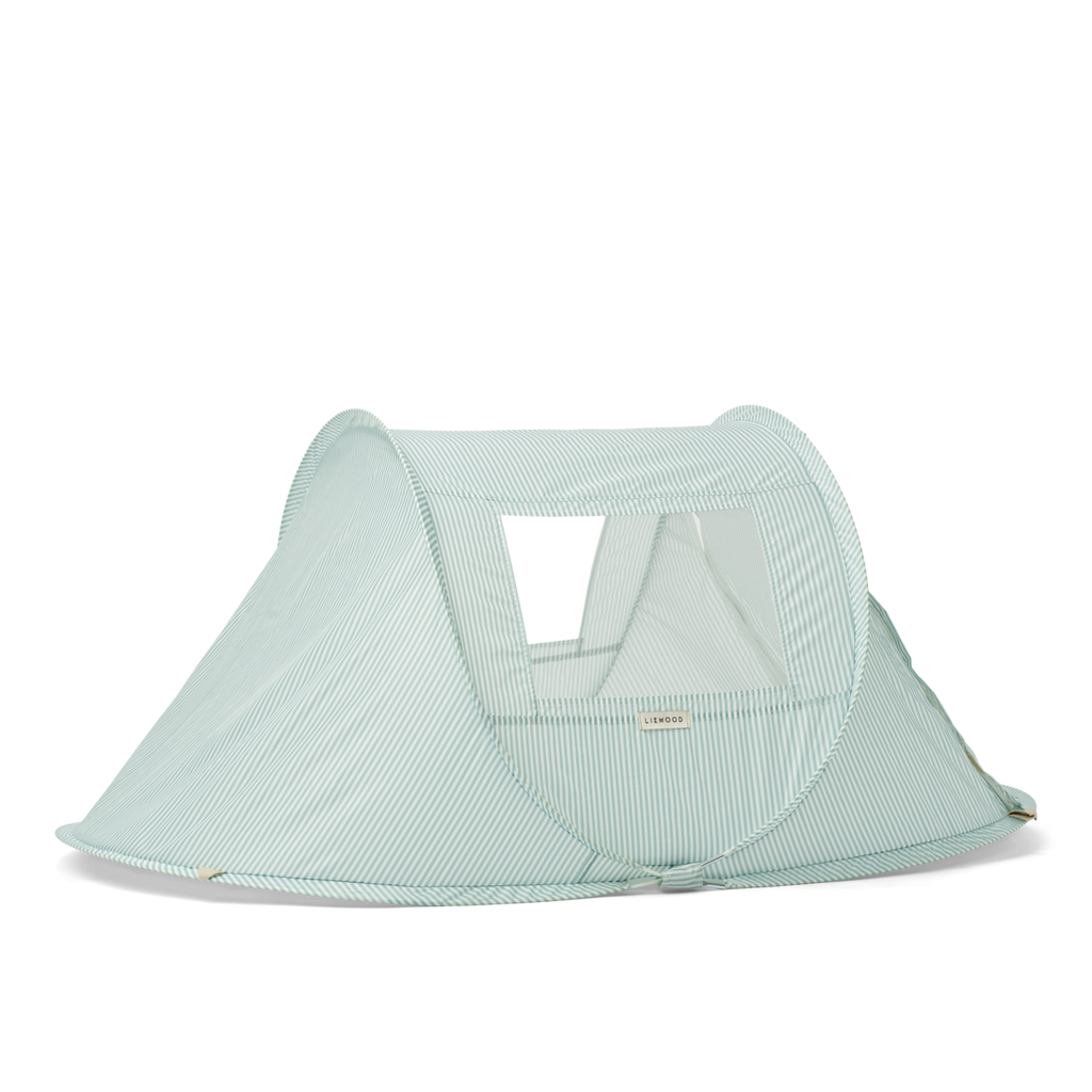 ZZZ Liewood Bjork Tent | Printed Stripe Ice blue/ Creme de la creme