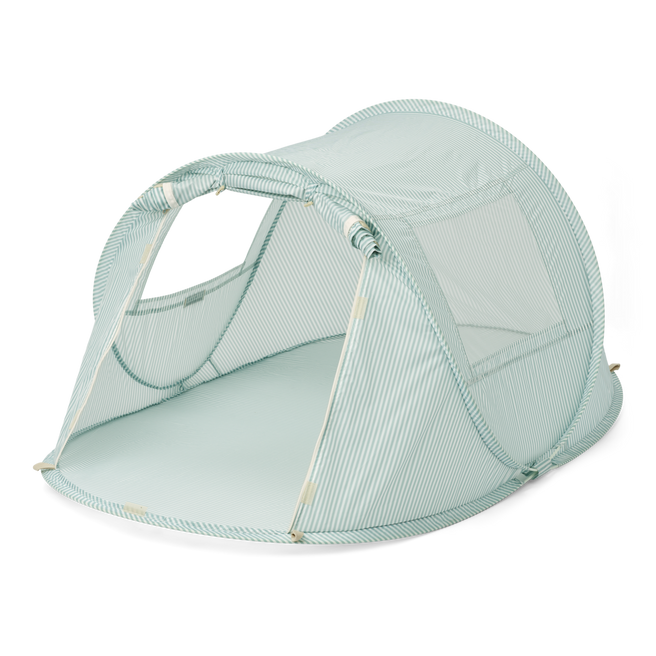 Liewood UV Bjork Tent | Printed Stripe Ice blue/ Creme de la creme