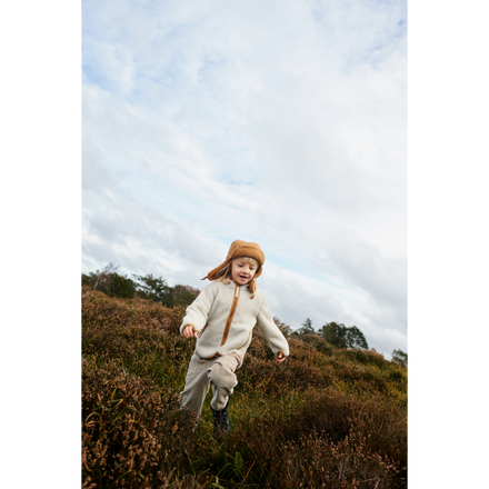 Liewood Mara Pile Jacket With Ears | Sandy / golden caramel mix