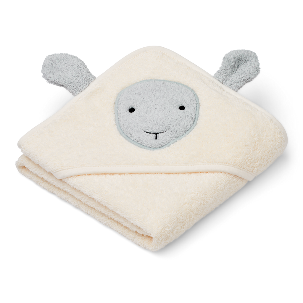 Liewood Albert Sheep Hooded Towel | Creme de la creme