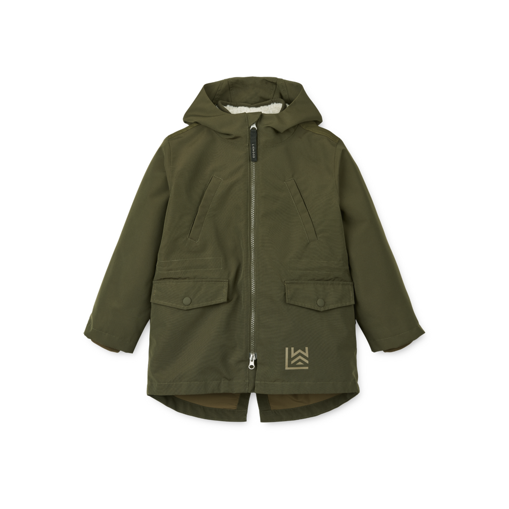 Liewood Timber 2 in 1 Jacket | Army brown mix