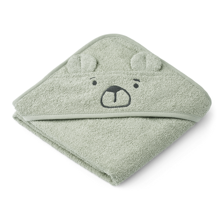 Liewood Albert Bear Badcape | Dove blue