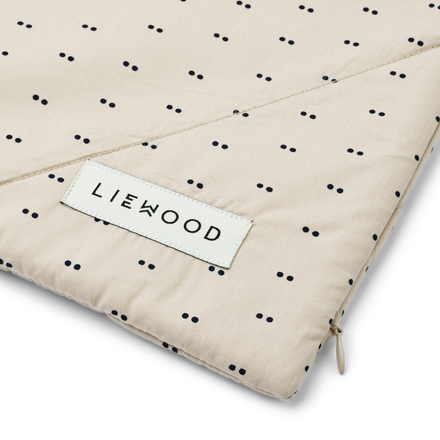 ZZZ Liewood Benedicte Printed Bed Bumper | Double dot / SIlver lining