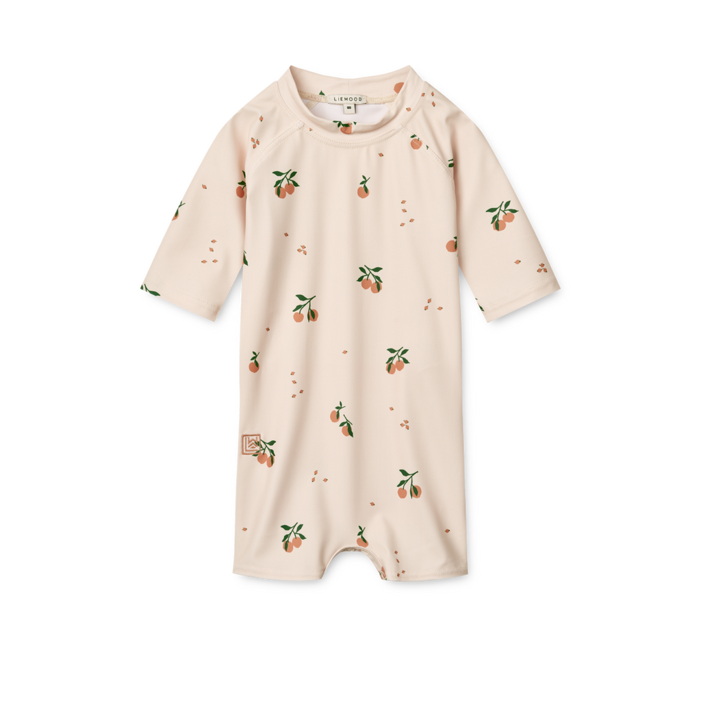 Liewood Thor Baby Swim Jumpsuit | Peach / Sea shell