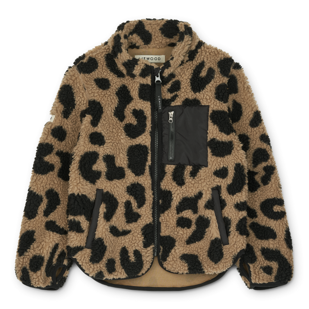 Liewood Nolan Pile Jacket | Mega Leo / Oat Mix