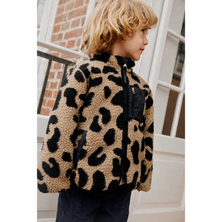 Liewood Nolan Pile Jacket | Mega Leo / Oat Mix