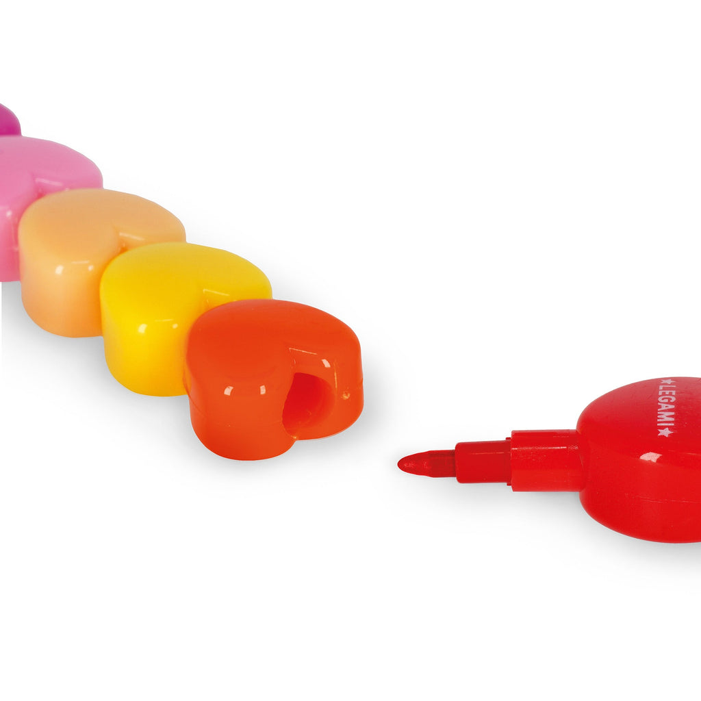 Legami "Dream in Colour" Stapelbare Kleurpotloden | Hartjes