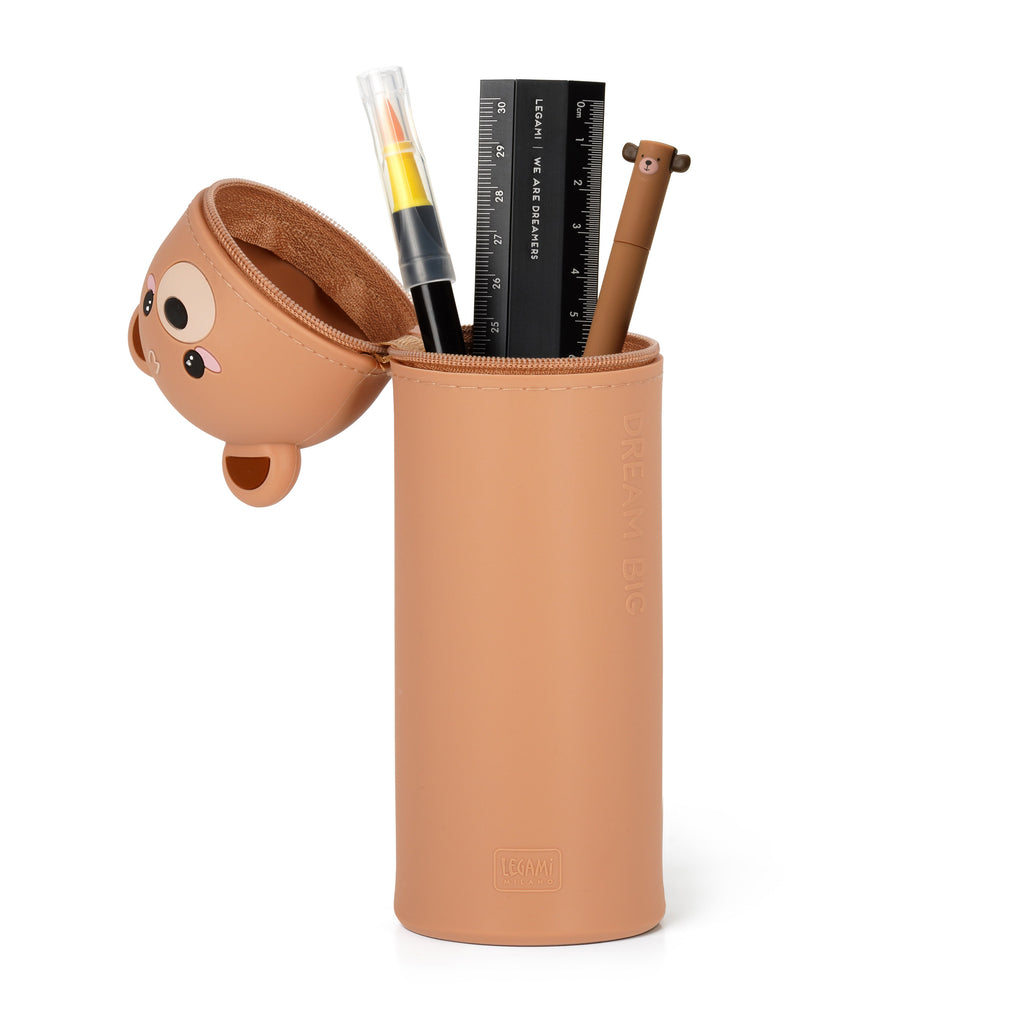 Legami "Hug Me" 2-in-1 Silicone Pennenzak Kawai | Teddybeer